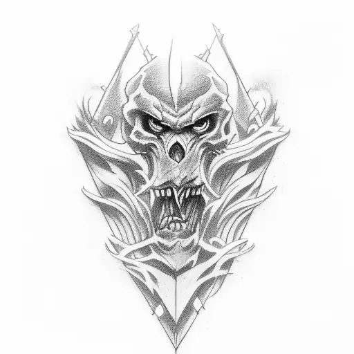 dlfull neck throat tattoo warrior  tattoo design idea