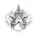 dlfull neck throat tattoo warrior  tattoo design idea