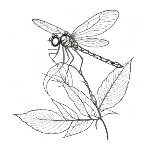 dragonfly tattoo design idea