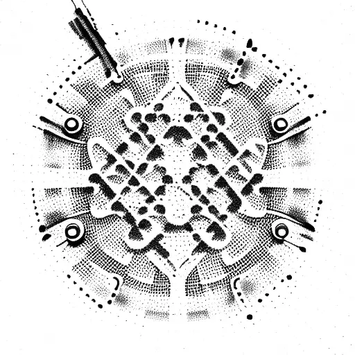 matrix bit code tattoo design idea