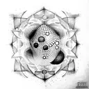 matrix bit code tattoo design idea