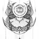 matrix code tattoo design idea