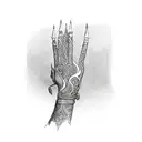 hand of fatima tattoo design idea