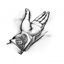 hand of fatima tattoo design idea