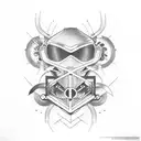 motorcycle gear numbers tattoo design idea