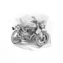 motorcycle gear numbers tattoo design idea