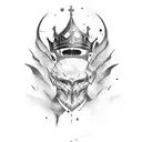 King Arthur full hand tattoo design idea