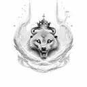 King Arthur full hand tattoo design idea