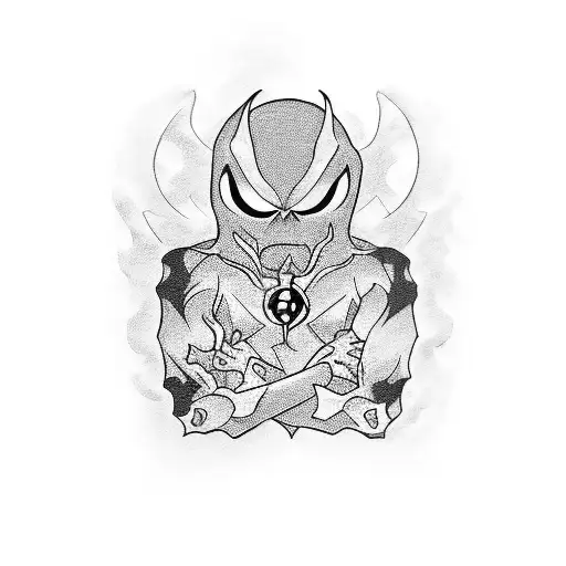 ben 10, ghostfreak  tattoo design idea