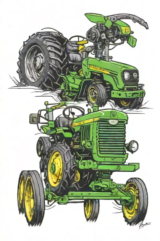 John Deere, vw R, Graubünden tattoo design idea