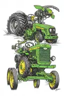 John Deere, vw R, Graubünden tattoo design idea
