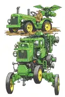 John Deere, vw R, Graubünden tattoo design idea