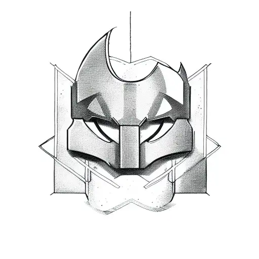 daredevil logo and service dog tattoo design idea