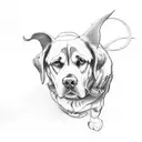 daredevil guide dog tattoo design idea