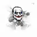 joker hahahaha tattoo design idea