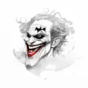 joker hahahaha tattoo design idea