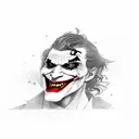 joker hahahaha tattoo design idea