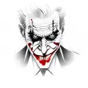 joker hahahaha tattoo design idea