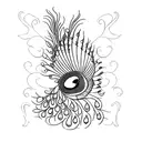 peacock  tattoo design idea