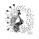 peacock  tattoo design idea