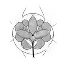 5-leaf clover tattoo design idea
