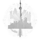 Toronto skyline tattoo design idea