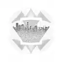 Toronto skyline tattoo design idea