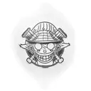 Luffy de one piece tattoo design idea