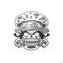 Luffy de one piece tattoo design idea