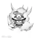 Luffy  tattoo design idea