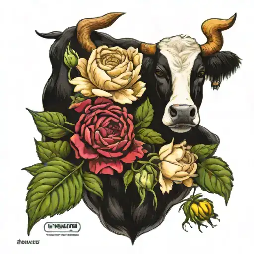 John Deere tractor peony's roses sewing puzzles cows tattoo design idea