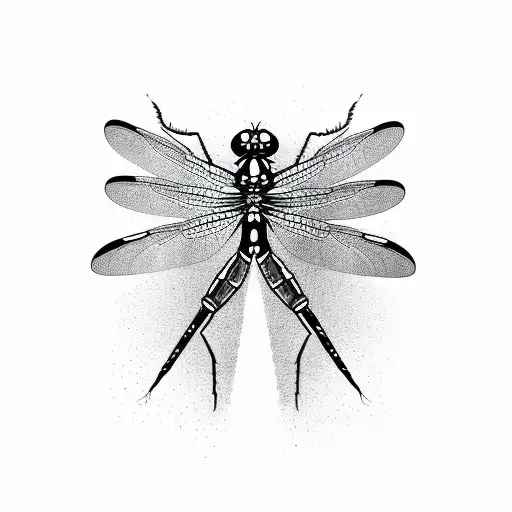 Dragonfly tattoo design idea