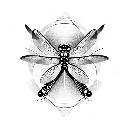 Dragonfly tattoo design idea