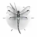 Dragonfly tattoo design idea