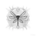 Dragonfly tattoo design idea