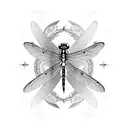 Dragonfly tattoo design idea