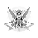 NYX greek goddess symbol  tattoo design idea