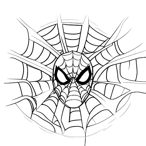 an egg looks like the spiderman meme tattoo design idea
