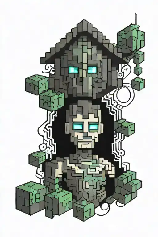 minecraft tattoo design idea