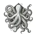octopus symmetrical design tattoo design idea
