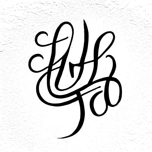 Alicia name in calligraphic style. tattoo design idea