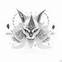 Alicia word in calligraphic style. tattoo design idea