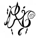 Alicia name in calligraphic style. tattoo design idea