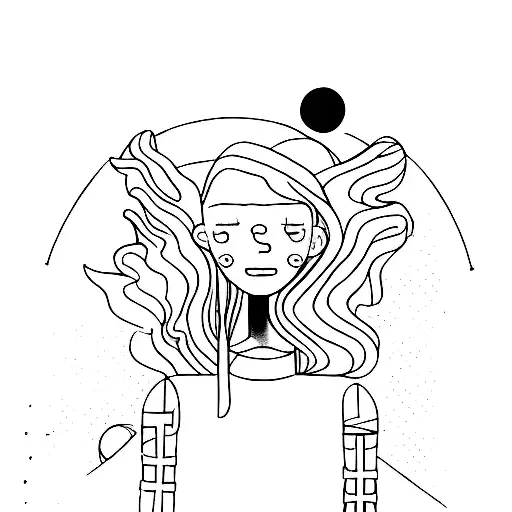 inner child, self love, girl to woman, glow up, movement, dance tattoo design idea