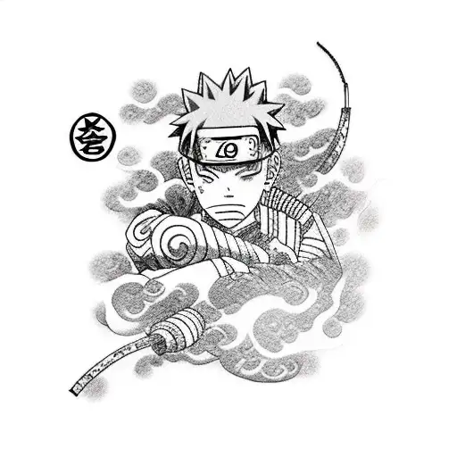 Gaara Symbol Japanese Tattoo Idea em 2023