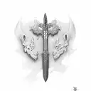 Conans sword from conan the barbarian 1982 tattoo design idea