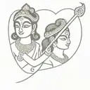 tattoo designs of lord krishna and murugan together tattoo design idea