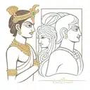 tattoo designs of lord krishna and murugan together tattoo design idea