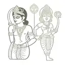 tattoo designs of lord krishna and murugan together tattoo design idea