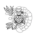 tortuga tattoo design idea